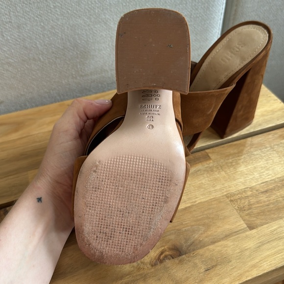Schutz Callie Nubuck Sandal - Picture 4 of 4